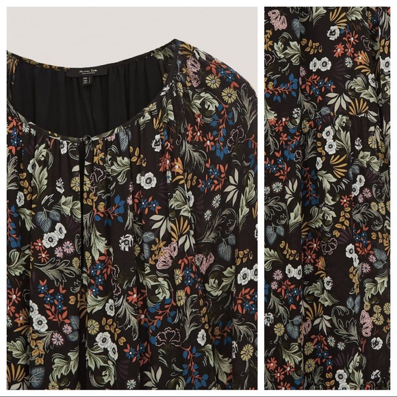 NWOT. Massimo Dutti Floral Print Viscose Midi Dress. Size M. - Picture 5 of 9